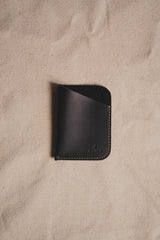 Black Minimalist Leather Cardholder