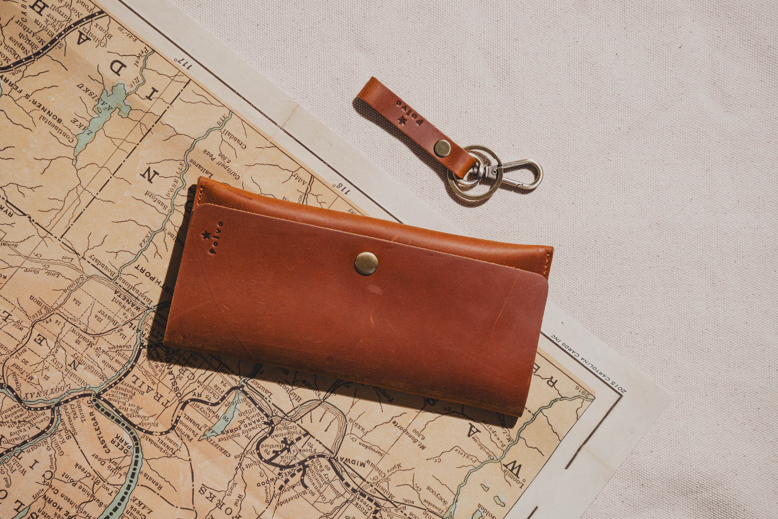 Tan Classic Long Wallet