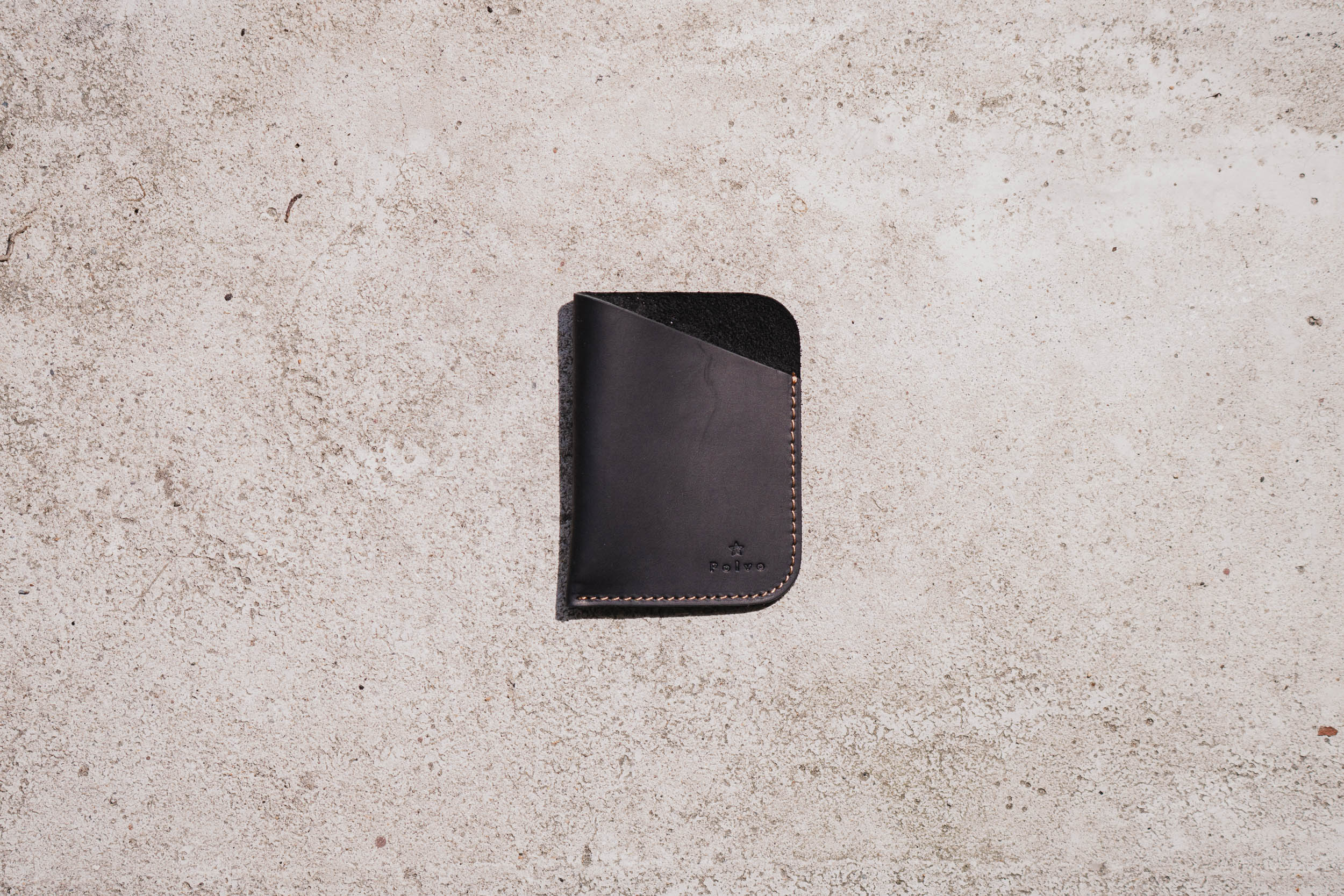 Black Minimalist Leather Cardholder