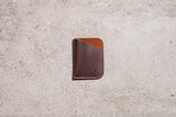 Brown Minimalist Leather Cardholder